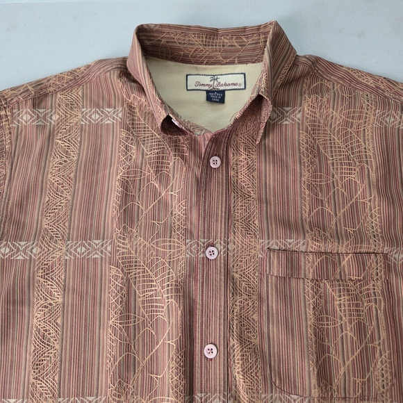 Vintage Tommy Bahama Men's Y2K Silk Oversized Tropical Button-Down Shirt S - Picture 4 of 8